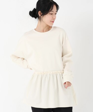 タフタドッキングジャージプルオーバー