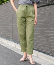 タックテーパードパンツ