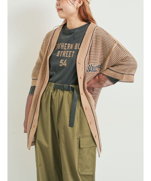 メッシュベースボールシャツ
