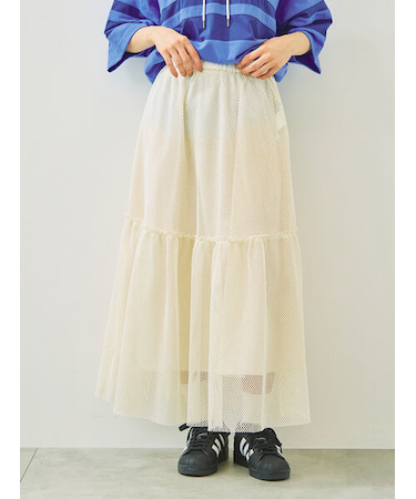 セルフカット メッシュスカート