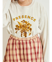 柄アソートフロッキープリントロングTシャツ