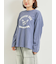 柄アソートフロッキープリントロングTシャツ