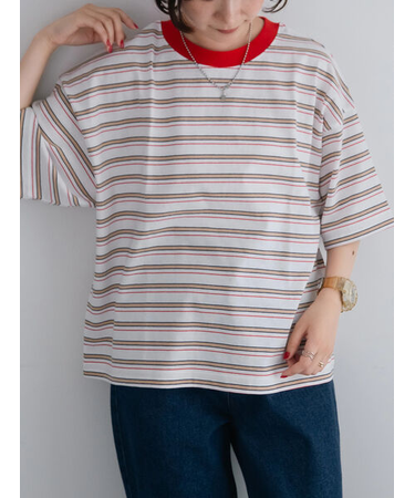 マルチボーダーTシャツ