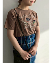 チェーン刺繍Tシャツ