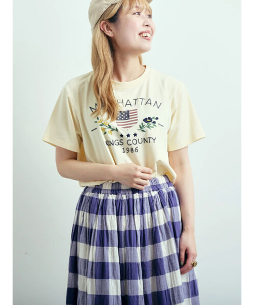 チェーン刺繍Tシャツ