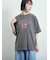 ピグメント加工メロー切替ロゴプリントTシャツ