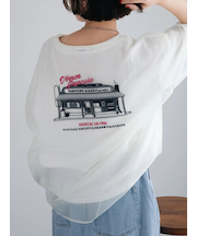オーガンジー刺繍TシャツSET