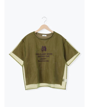 オーガンジー刺繍TシャツSET