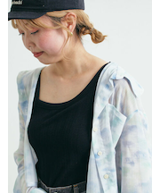 ランダムリブカップ付アシメキャミソール