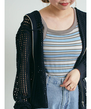 ランダムリブカップ付アシメキャミソール
