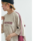 配色ラインロゴプリントオーバーTシャツ