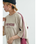 配色ラインロゴプリントオーバーTシャツ