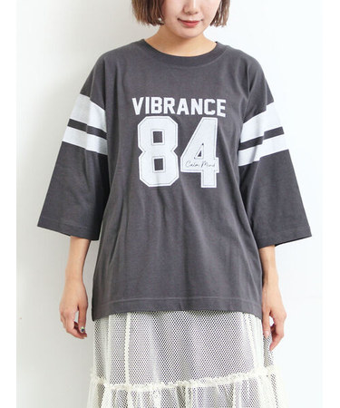[接触冷感]ナンバリングプリントTシャツ