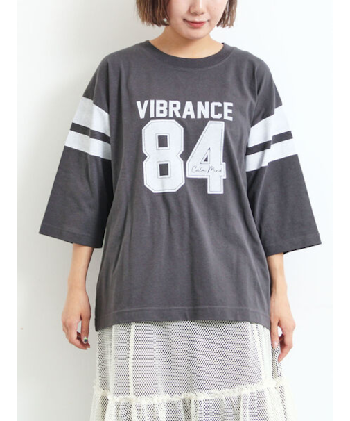 [接触冷感]ナンバリングプリントTシャツ