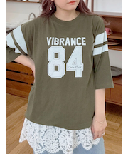 [接触冷感]ナンバリングプリントTシャツ