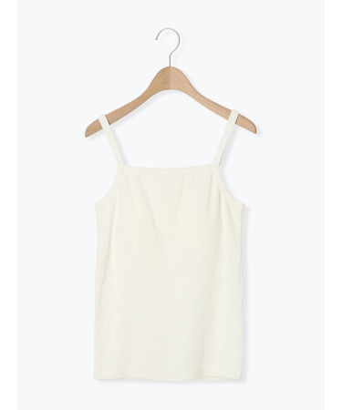 ピグメント加工カップ付きキャミソール