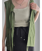 ピグメント加工カップ付きキャミソール