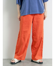 [接触冷感]裾タックパンツ