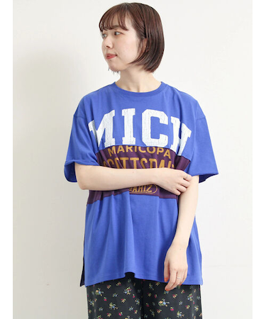 [接触冷感]リメイク風Tシャツ
