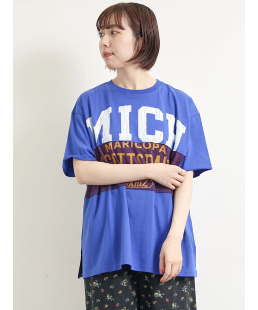 [接触冷感]リメイク風Tシャツ
