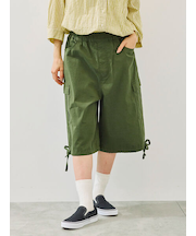 裾ドロストカーゴハーフパンツ