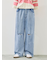 ダメージデニムイージーパンツ