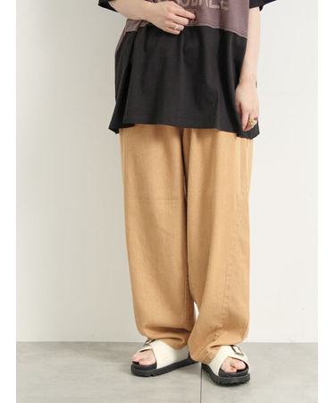 デニム/ツイルバレルパンツ