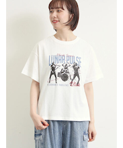 [接触冷感]バンドモチーフアソートプリントTシャツ