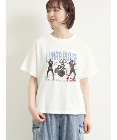 [接触冷感]バンドモチーフアソートプリントTシャツ