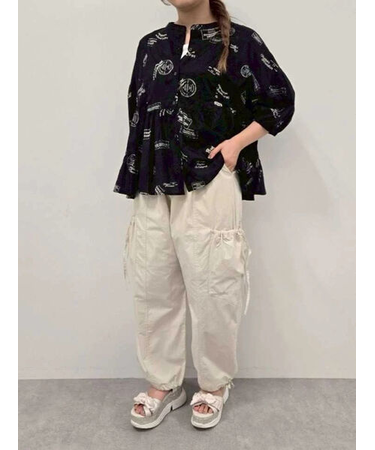 センター切替リボンカーゴパンツ
