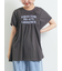 [接触冷感]シャーリングロゴプリントTシャツ