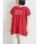 [接触冷感]シャーリングロゴプリントTシャツ