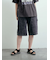 デニム/ツイルペインターハーフパンツ