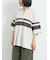 [接触冷感]編み上げラインTシャツ