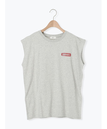 転写バックプリントノースリーブ