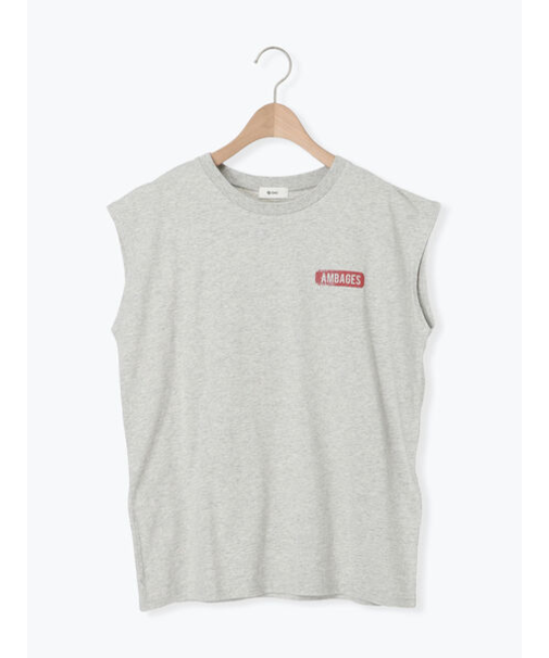 転写バックプリントノースリーブ