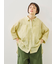 ストライプ柄七分袖シャツ