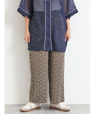 小花柄イージーパンツ