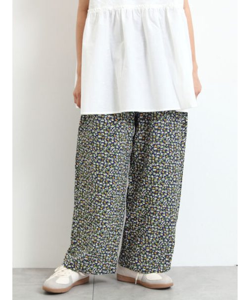 小花柄イージーパンツ