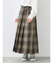 チェックプリーツスカート