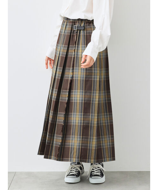 チェックプリーツスカート
