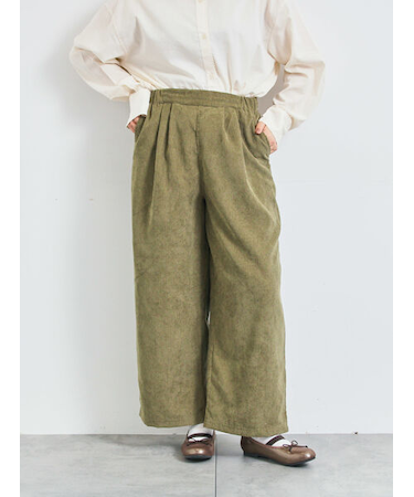 コーデュロイストレートパンツ