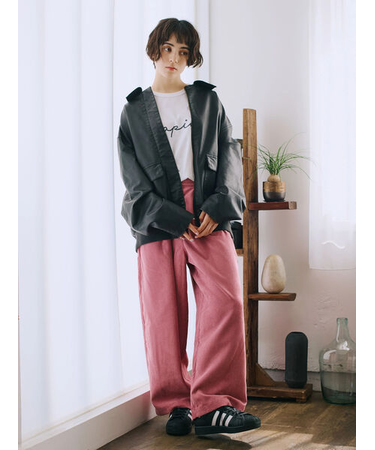 コーデュロイストレートパンツ