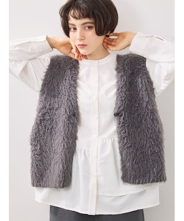 トグルニットベスト