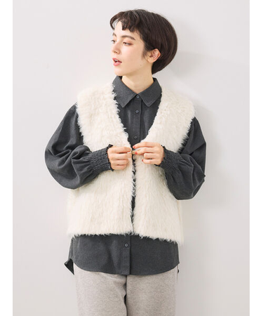 トグルニットベスト