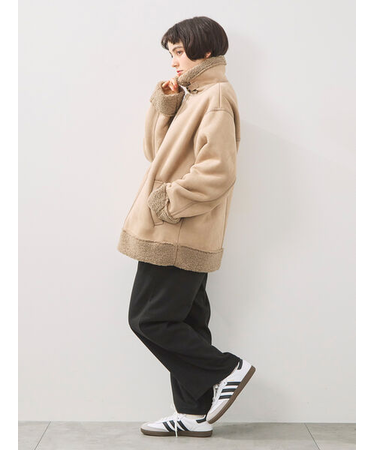 起毛カットツイルパンツ