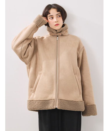 フェイクムートンフライトジャケット