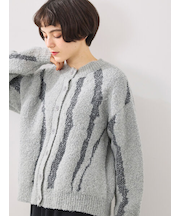 前後2wayジャカード柄ニット