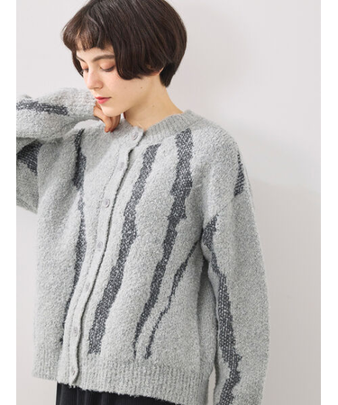 前後2wayジャカード柄ニット