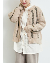 前後2wayジャカード柄ニット